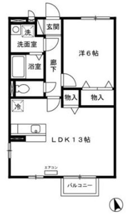 クレール四季彩の丘　伍番館の物件間取画像